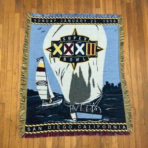 1998 Super Bowl XXXII NFL Throw Blanket
